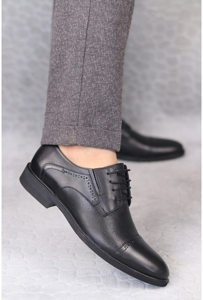 Nevzat Öge Erkek Deri Bağcıklı Takım Elbise Ayakkabısı