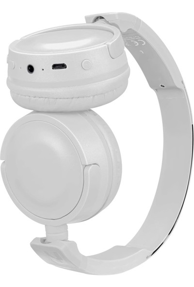 Snopy Sn-Xbk33 Batty Beyaz Tf Kart Özellikli Bluetooth 5.0 Katlanabilir Kulak Üstü Kulaklık