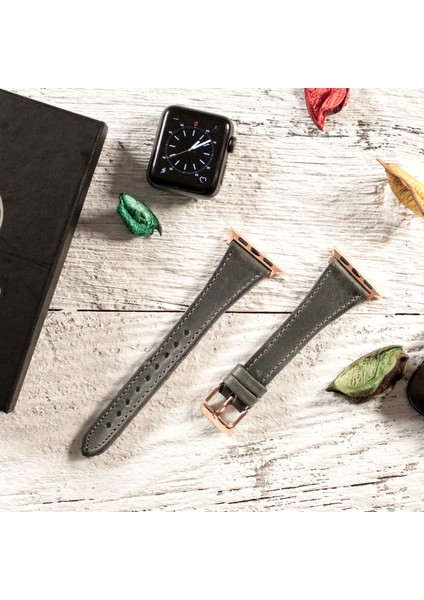 Apple Watch Uyumlu Kadın Crazy Deri Kordon 38 40 41 mm fiyatları