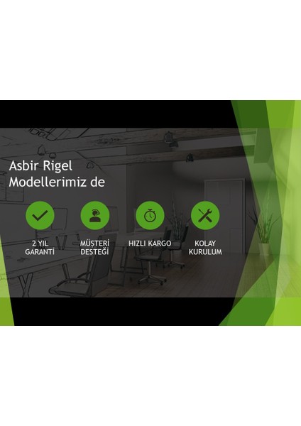 Asbir Mobilya Rigel Plus 55400 Ev ve Ofis Koltuğu Çalışma Koltuğu