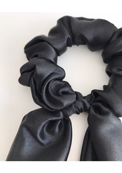Saten Parlak Kuyruklu Scrunchie Simit Toka fiyatları