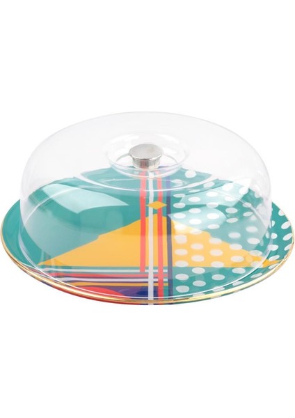 Pera Yuvarlak Kek Fanus 31 cm