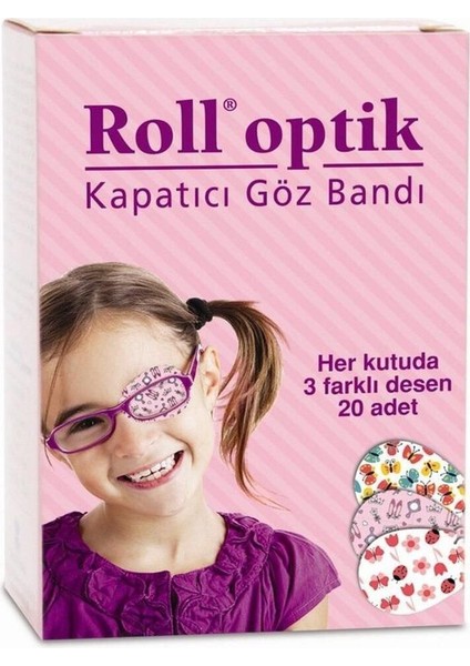Optık Kapatıcı Göz Bandı 20'li (Kız)