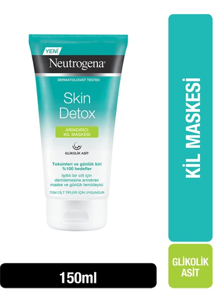 Skin Detox Arındırıcı Kil Maskesi Arındırıcı 150 ml