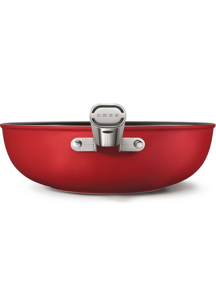 SMEG Cookware 50'S Style Kırmızı WOK Tava 30 cm