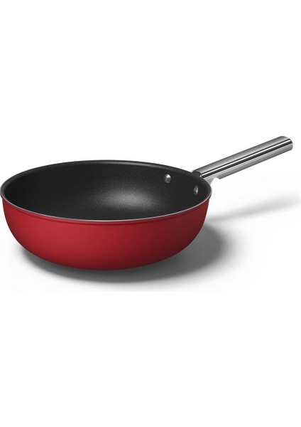 SMEG Cookware 50'S Style Kırmızı WOK Tava 30 cm