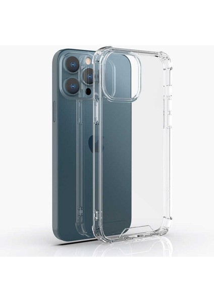 Apple iPhone 13 Pro Kılıf Köşeleri Airbagli Kamera Korumalı Silikon