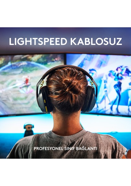 G G435 LIGHTSPEED Kablosuz Oyuncu Kulaklığı - Siyah