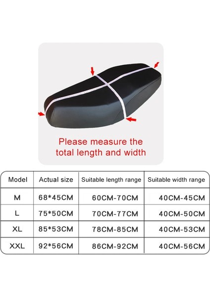 Su Geçirmez Motosiklet Güneş Koruma Koltuk Örtüsü (Siyah) (Yurt Dışından) modelleri