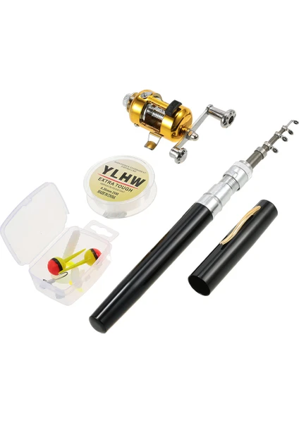 Kkmoon Balıkçılık Rod Reel Combo Set Mini Teleskopik Taşınabilir (Yurt Dışından)