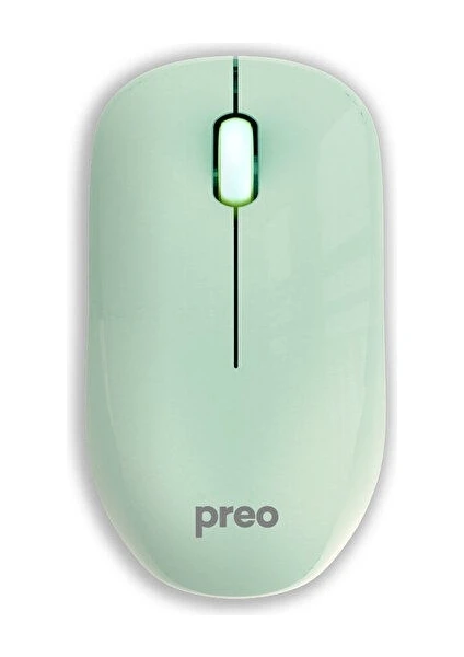 M19 Ergonomik Pastel Kablosuz Sessiz Mouse Yeşil