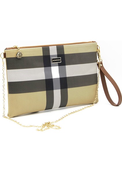 Silver Polo Kadın Portföy Clutch Bej - Taba NV1034 fırsatları