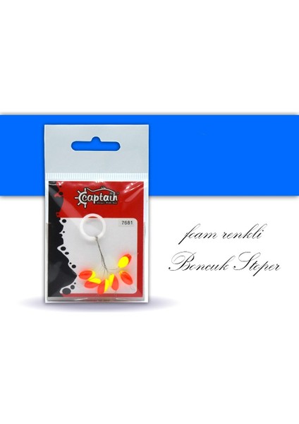 7681 Renkli Boncuk Oval Köpük Boncuk 6&#039;LI Paket