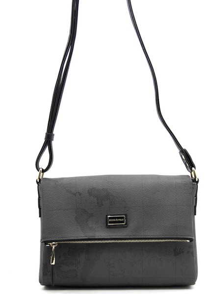 Silver Polo Kadın Çapraz Çanta Siyah - Siyah NV963