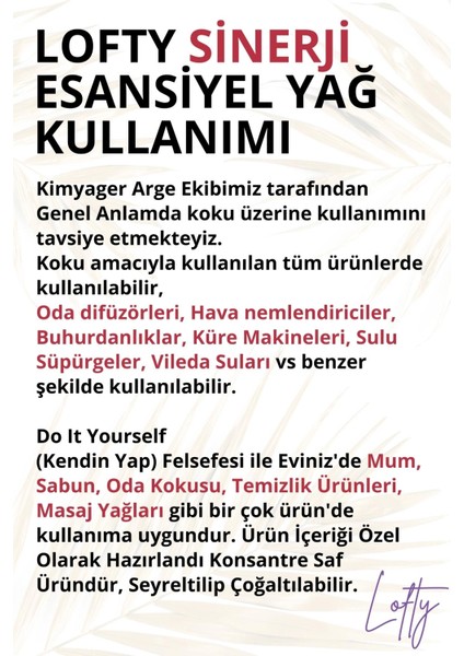 10'lu Set Sinerji Karışım Esansiyel Uçucu Yağ Buhurdanlık Yağı Aromaterapi Difüzör, Esans