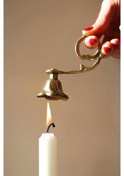 Pirinç Kavisli Mum Söndürücü