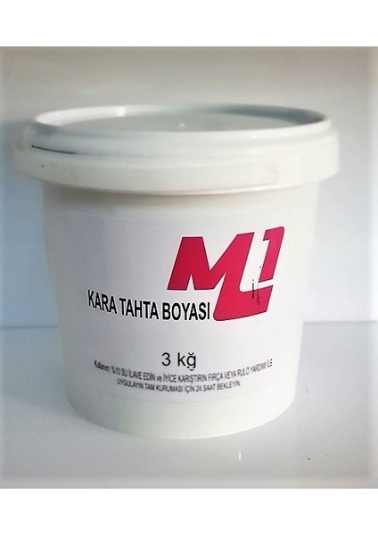 M1 Art Kara Tahta Boyası 3 kg