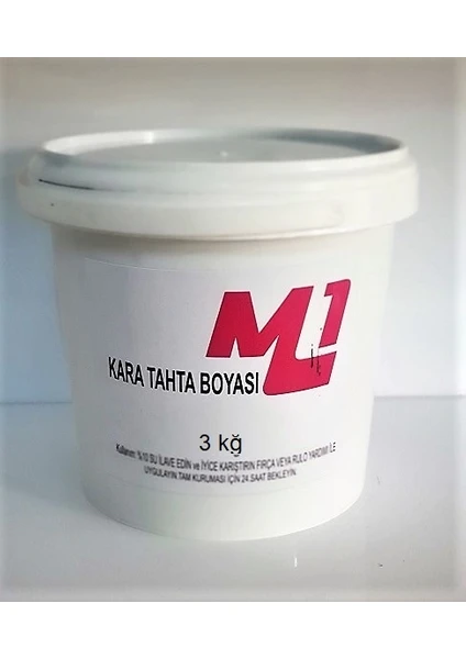 M1 Art Kara Tahta Boyası 3 kg