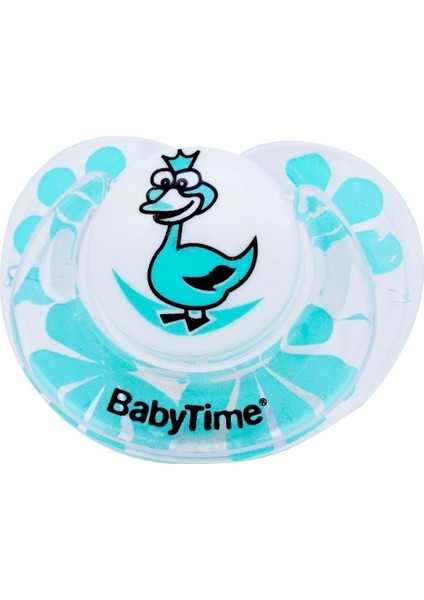 Babytime BT143 Silikon Damaklı Koruyucu Kapaklı Emzik Su Yeşili