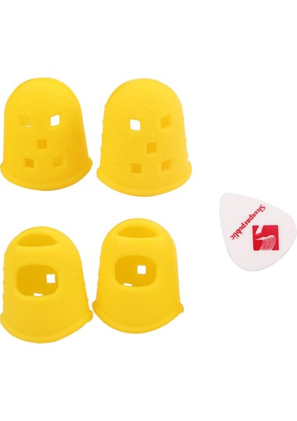 4 Adet Mall Thumb Gitar Severler Için Koruyucu Silikon Parmak Muhafızları (Yurt Dışından) fırsatları