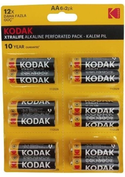 Kodak Xtralife 12'li Kaa6/2 Kalem Pil 8462
