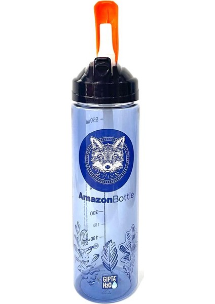 Mavi Amazon Tritan Pipetli Matara 600ML