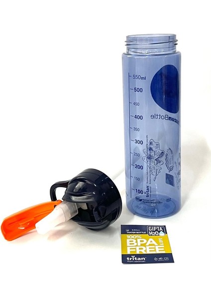 Mavi Amazon Tritan Pipetli Matara 600ML