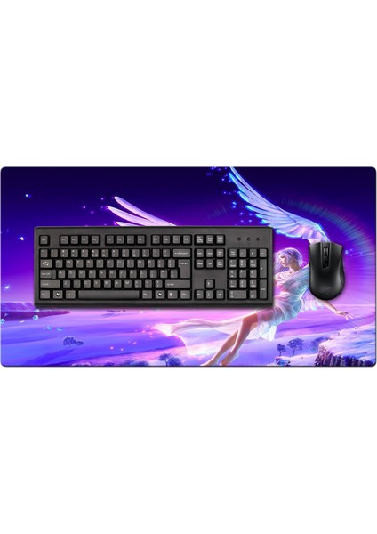 Anime Angel Xl 70X40 cm 3mm Oyuncu Gaming Mouse Pad