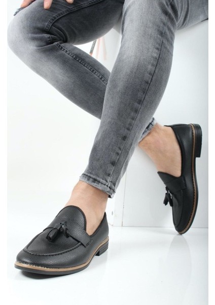 Tomms Loafer Süet Püsküllü Erkek Babet Ayakkabı LFRPSKL-001
