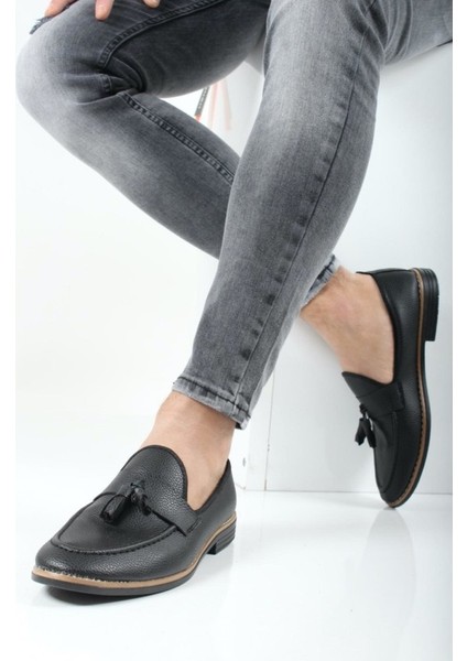 Tomms Loafer Süet Püsküllü Erkek Babet Ayakkabı LFRPSKL-001