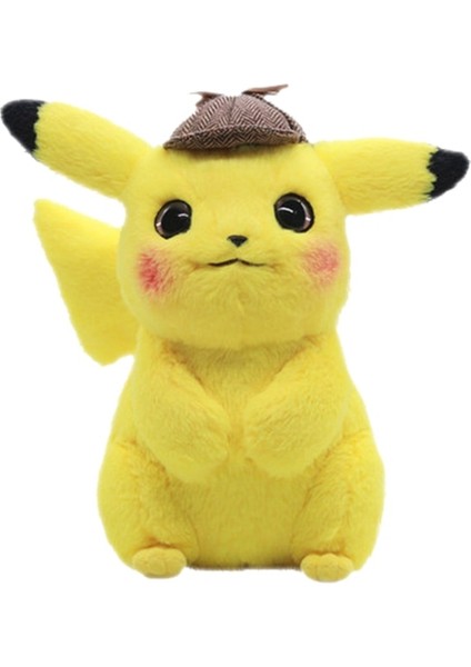 28 cm. Pokemon Dedektif Pikachu Peluş Oyuncak (Yurt Dışından)