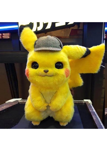 28 cm. Pokemon Dedektif Pikachu Peluş Oyuncak (Yurt Dışından)