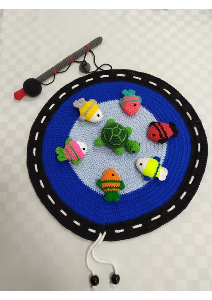 Oyuncak Park Balıkçı Oyun Halısı Amigurumi Organik Oyuncak