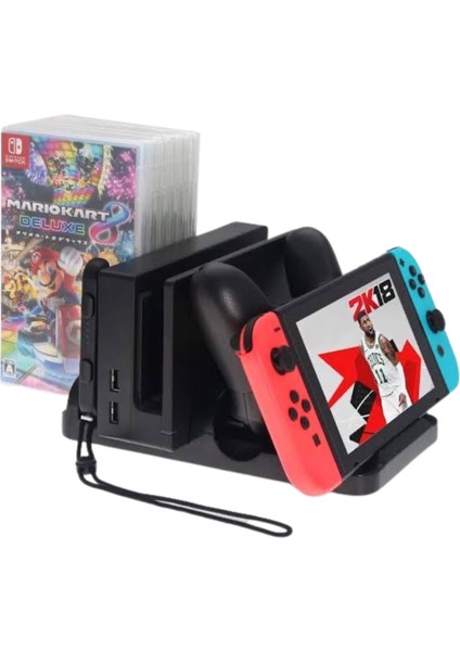 Switch Stand Joy-Con Şarj Standı Oyun Bölmeli