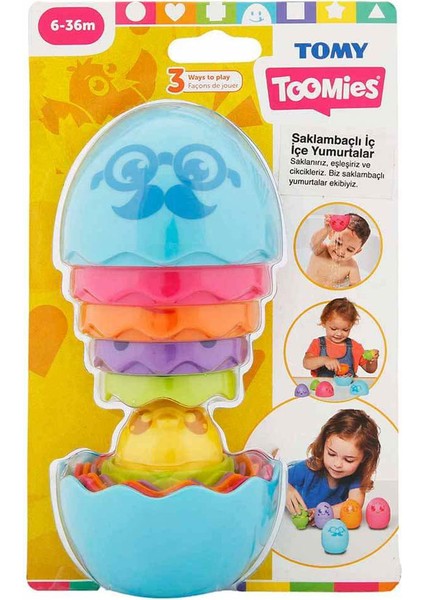 Toomies Saklambaçlı Iç Içe Yumurtalar Mavi E73193