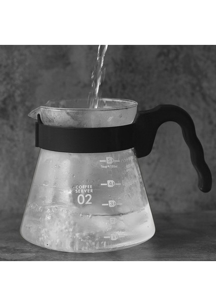 Manuel Kahve Sunucusu Kahve Eşyaları Su Isıtıcısı Sürahi Kahve 600ML Için Carafe Üzerinde Dökün (Yurt Dışından)