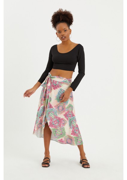 Çok Renkli Anvelop Etek