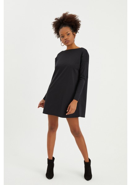 Sırt Detaylı Tunik Elbise