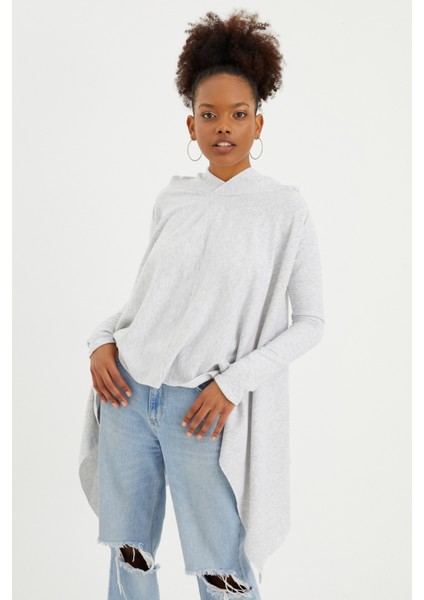 Gri Melanj Salaş Sweatshirt