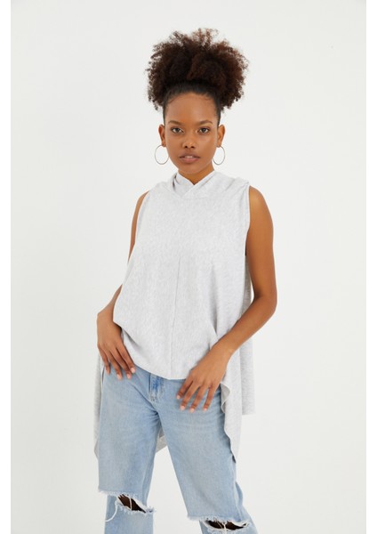 Gri Melanj Kolsuz Sweatshirt fiyatları