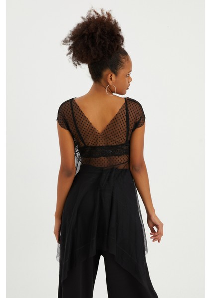 Puantiye Detaylı Tül Tunik fırsatları