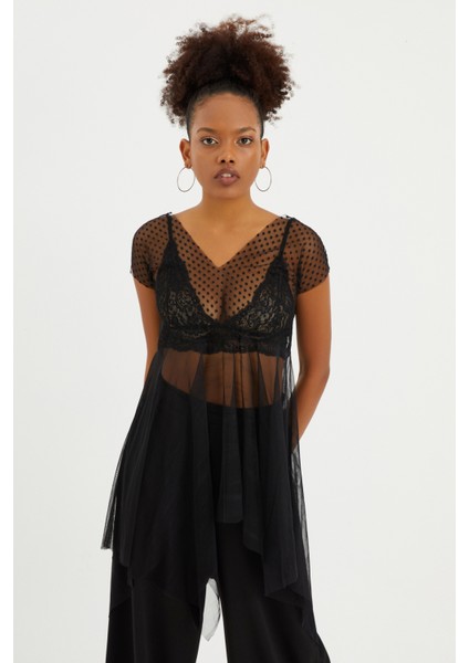 Puantiye Detaylı Tül Tunik indirimleri