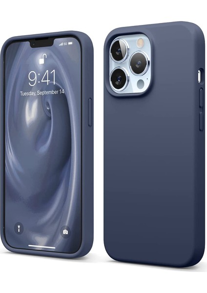 Apple iPhone 13 Pro Max ile Uyumlu Telefon Kılıfı Kadife Iç Yüzey Soft Tasarım Lansman Kılıf