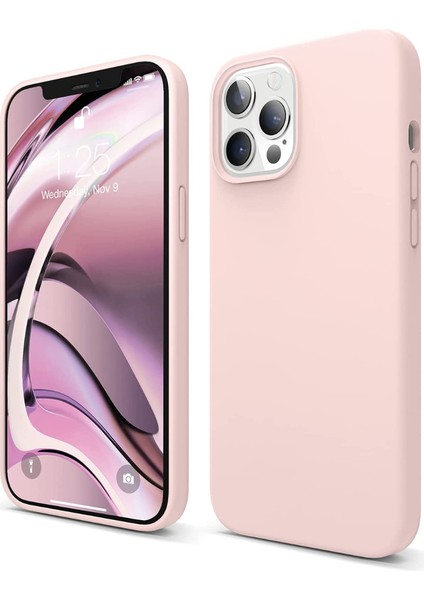 Apple iPhone 12 Pro Max ile Uyumlu Telefon Kılıfı Kadife Iç Yüzey Soft Tasarım Lansman Kılıf