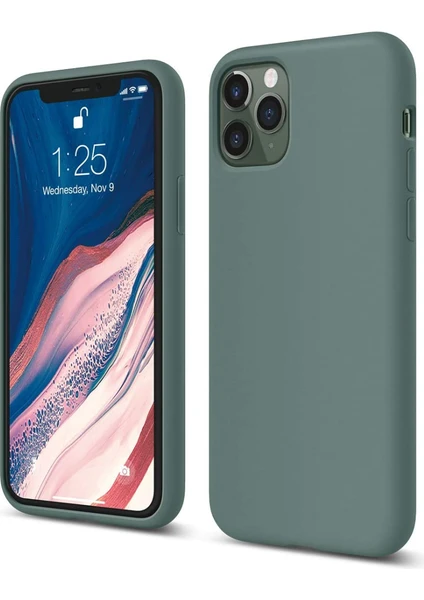 Apple iPhone 11 Pro Max ile Uyumlu Telefon Kılıfı Kadife Iç Yüzey Soft Tasarım Lansman Kılıf