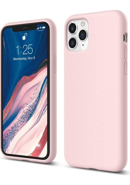 Apple iPhone 11 Pro Max ile Uyumlu Telefon Kılıfı Kadife Iç Yüzey Soft Tasarım Lansman Kılıf