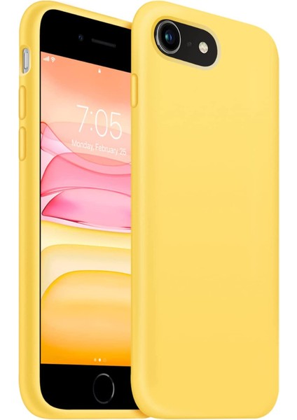 Apple iPhone Se 2020 ile Uyumlu Telefon Kılıfı Kadife Iç Yüzey Soft Tasarım Lansman Kılıf