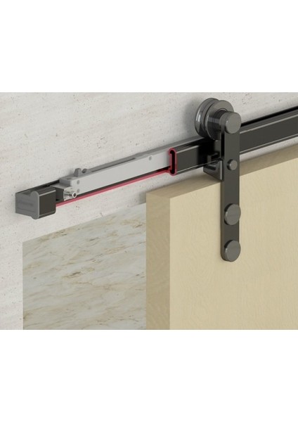 8820SFT Askılı Ahşap Sürme Frenli Kapı Mekanizması 200 cm