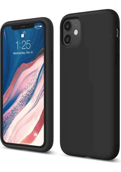 Apple iPhone 11 ile Uyumlu Telefon Kılıfı Kadife Iç Yüzey Soft Tasarım Lansman Kılıf