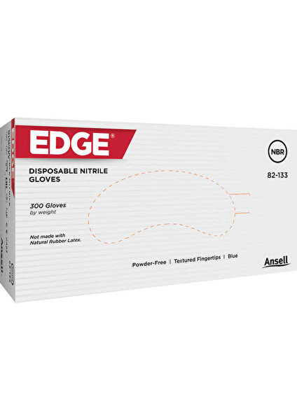 Edge 82-133 Tek Kullanımlık Nitril Eldiven (300 Adet/kutu)